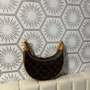 Louis Vuitton Black and Brown Monogram Shoulder Bag
